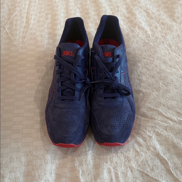 Ronnie Fieg Kith ASICS Men's purple and high risk red Sneakers